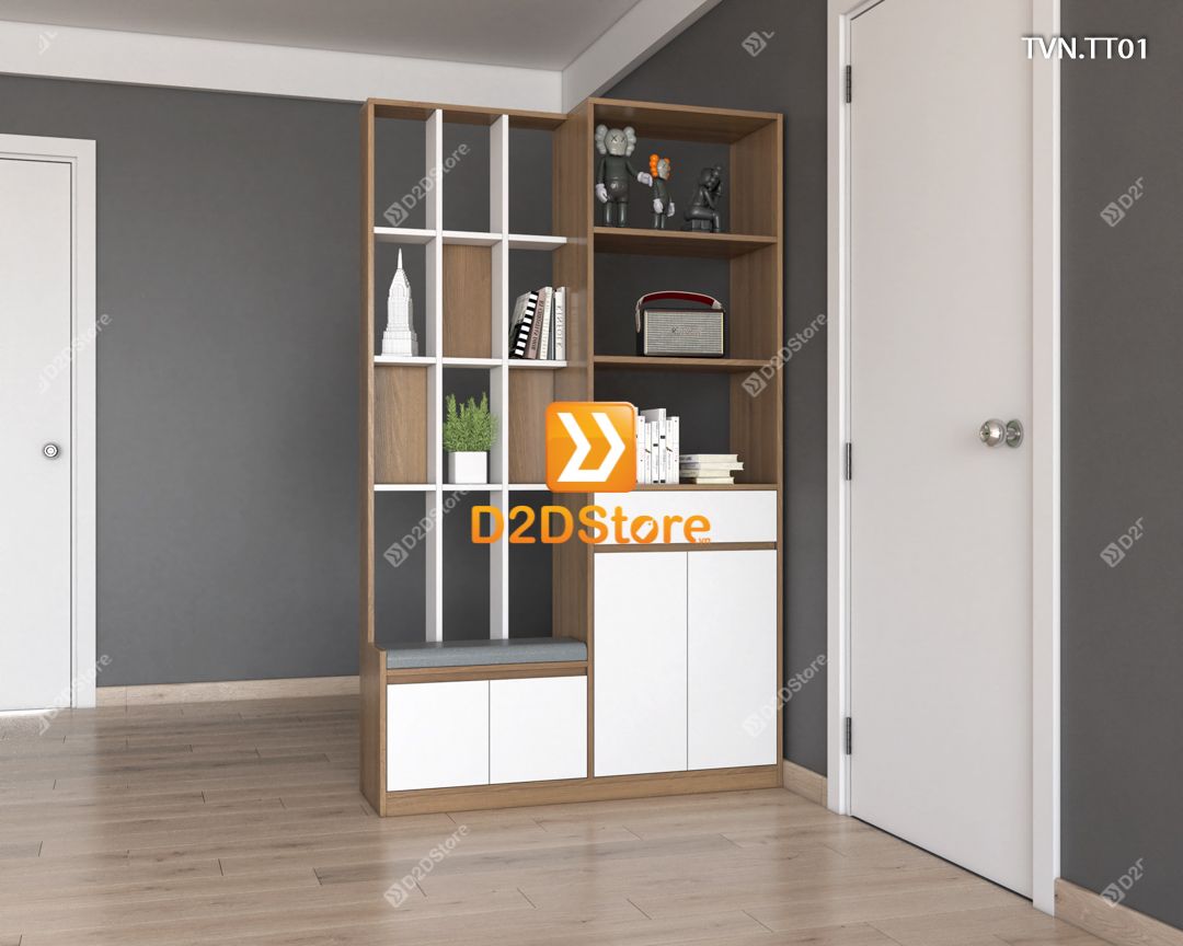  Kệ tủ vách ngăn trang trí TVN.TT01 