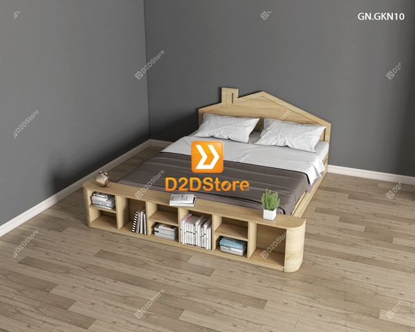 Giường ngủ thấp kiểu Nhật GN.GKN10