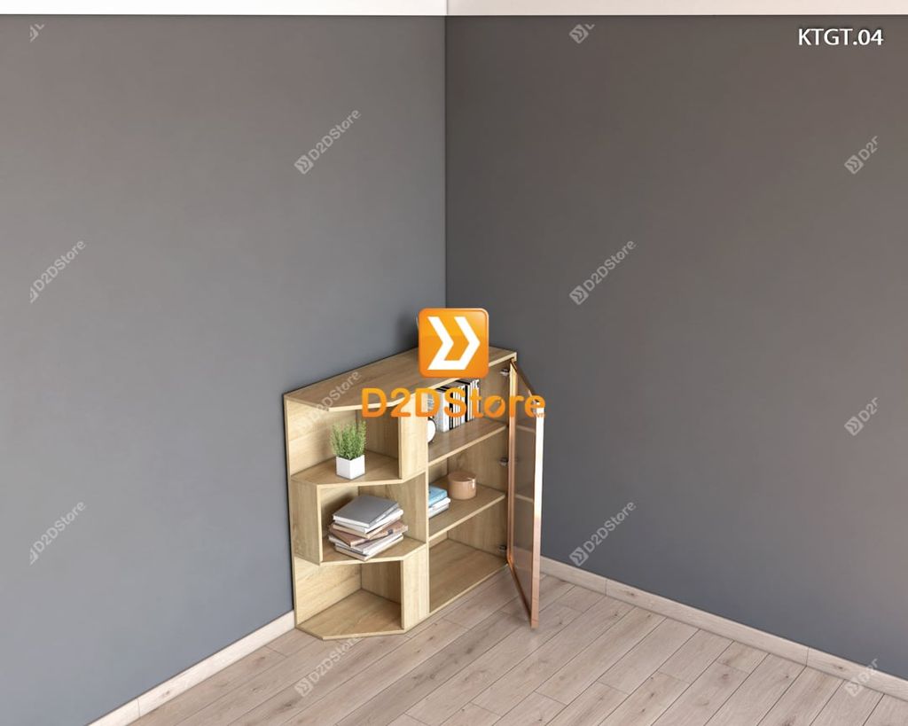 Kệ tủ góc tường KTGT.04