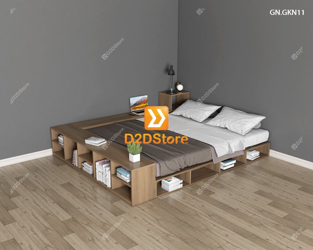  Giường ngủ thấp kiểu Nhật GN.GKN11 