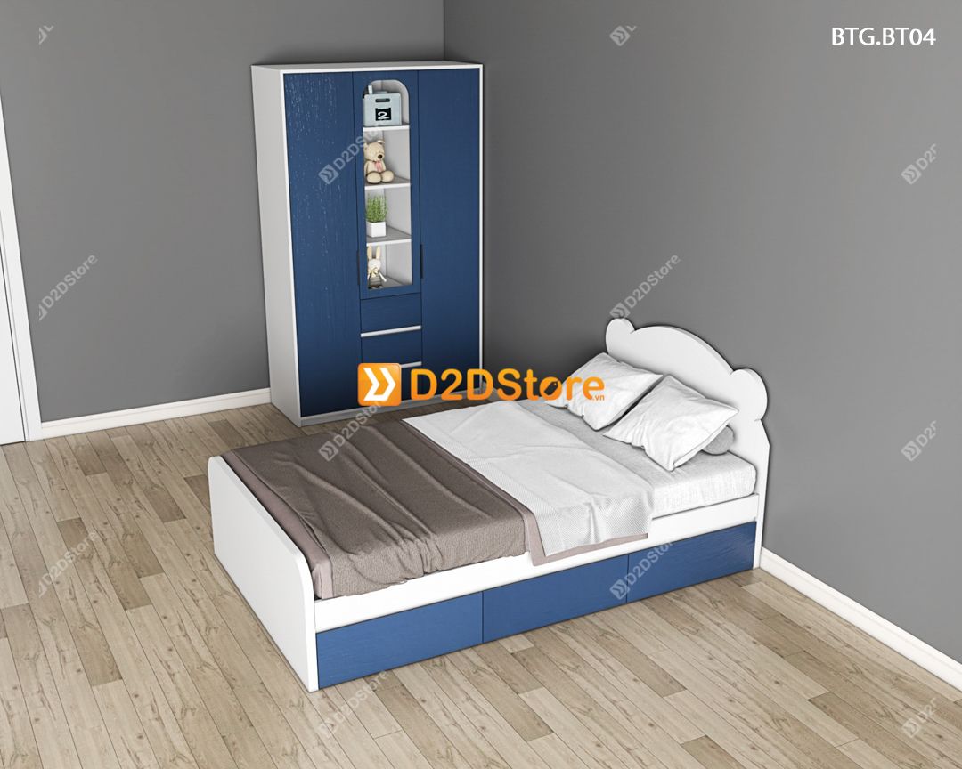  Bộ giường tủ phòng ngủ bé trai BTG.BT04 
