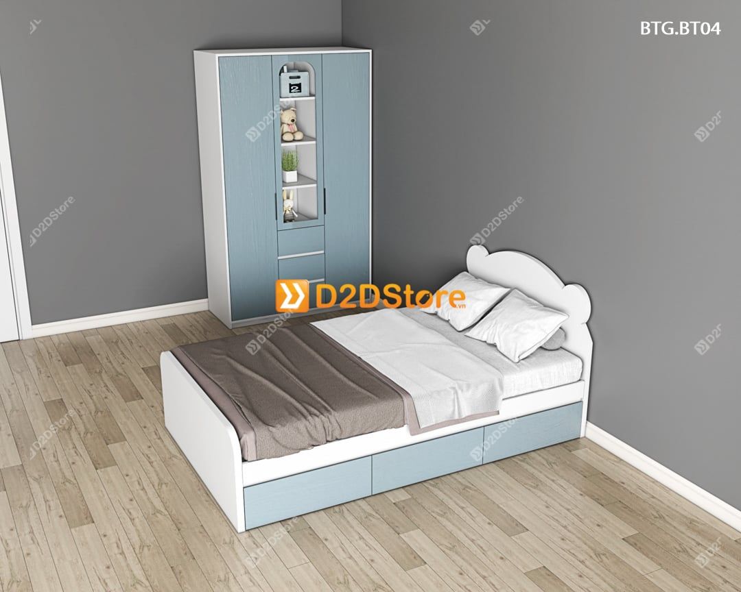  Bộ giường tủ phòng ngủ bé trai BTG.BT04 