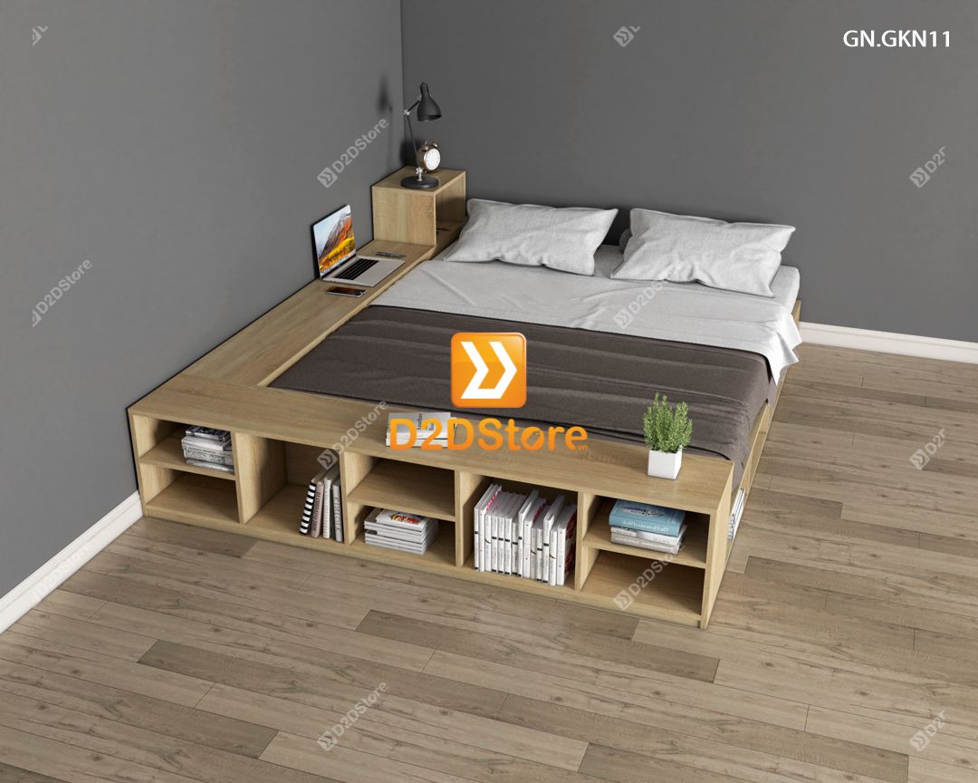  Giường ngủ thấp kiểu Nhật GN.GKN11 