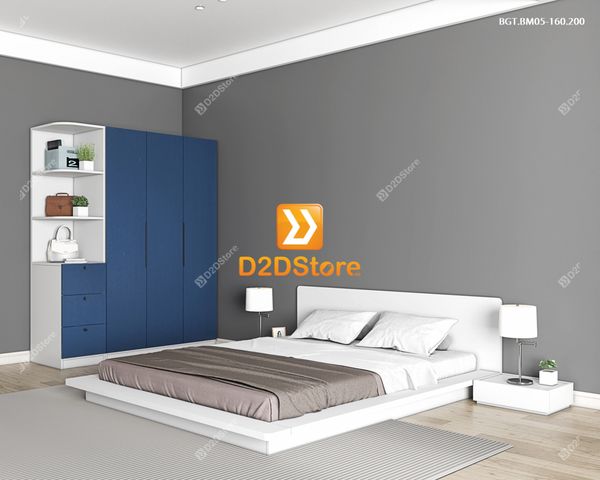 Bộ giường tủ phòng ngủ bố mẹ BGT.BM05-160.200