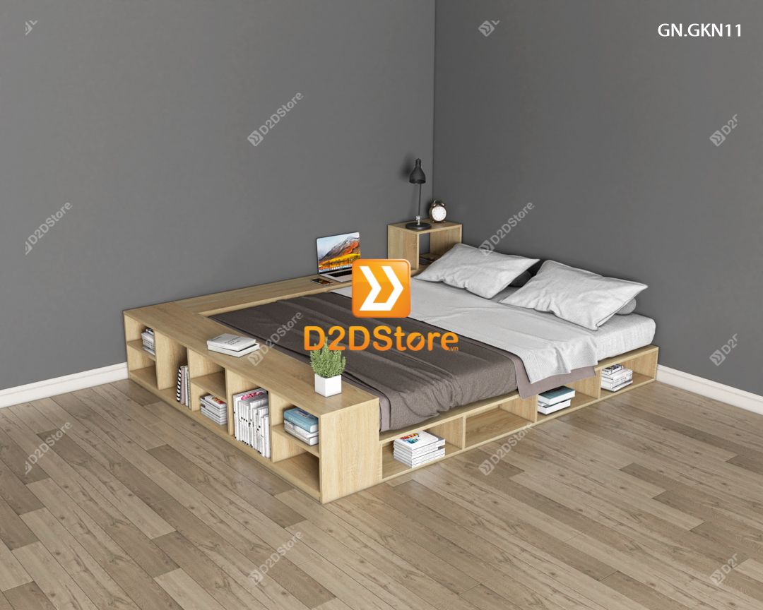  Giường ngủ thấp kiểu Nhật GN.GKN11 