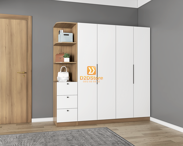 Tủ áo melamine cánh mở TA.MCM09