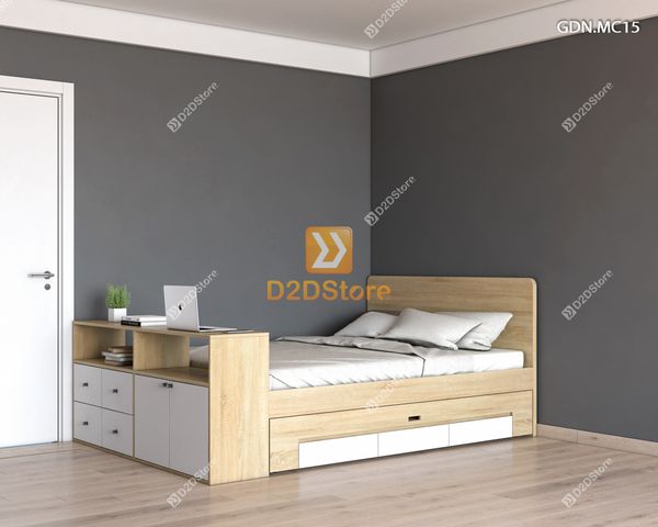 Giường kéo 2 tầng mẹ bồng con GDN.MC15