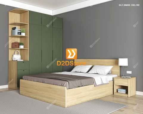 Bộ giường tủ phòng ngủ bố mẹ BGT.BM08-180.240