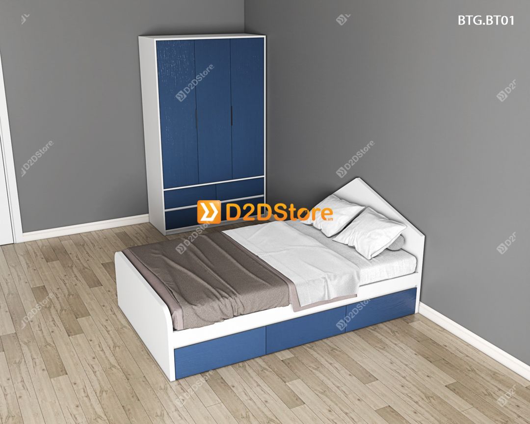  Bộ giường tủ phòng ngủ bé trai BTG.BT01 