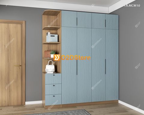 Tủ quần áo gỗ phủ melamine cánh mở TA.MCM10