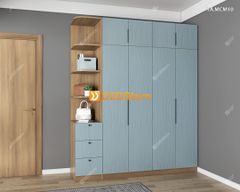 Tủ quần áo gỗ phủ melamine cánh mở TA.MCM10