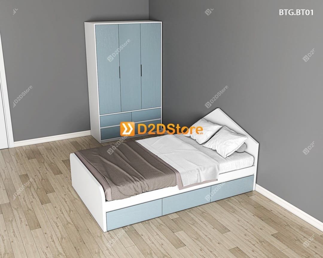  Bộ giường tủ phòng ngủ bé trai BTG.BT01 