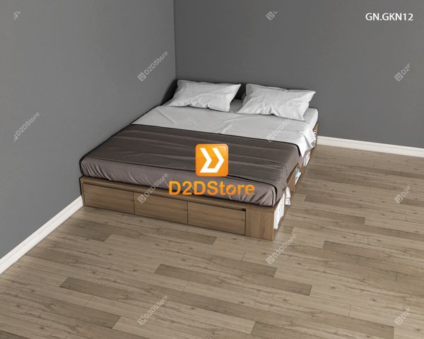 Giường ngủ thấp kiểu Nhật GN.GKN12
