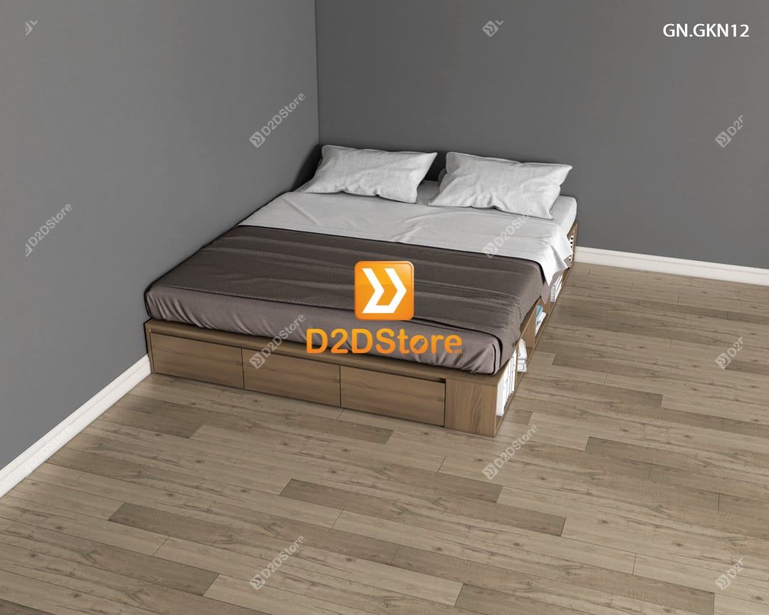  Giường ngủ thấp kiểu Nhật GN.GKN12 