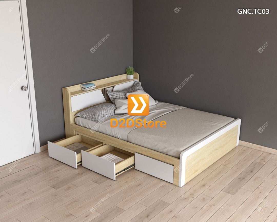  Giường ngủ hiện đại GNC.TC03 