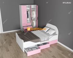 Bộ giường tủ phòng ngủ bé gái BTG.BG02