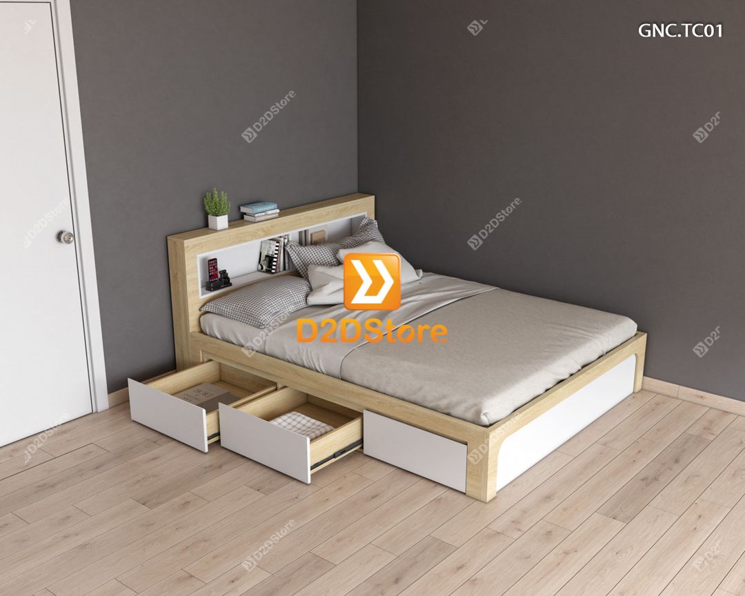  Giường ngủ hiện đại GNC.TC01 