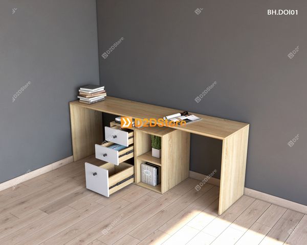 Bàn học đôi cho bé BH.DOI01