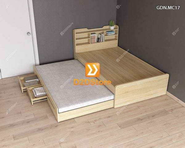 Giường kéo 2 tầng mẹ bồng con GDN.MC17