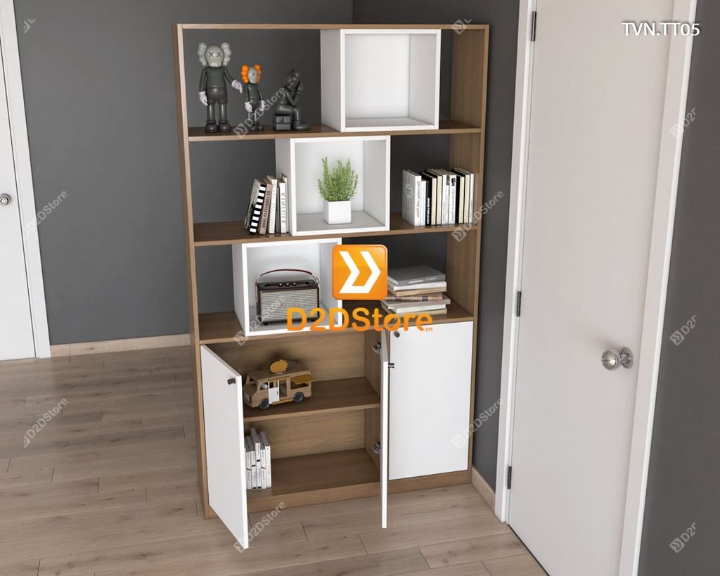 Kệ tủ vách ngăn trang trí TVN.TT05