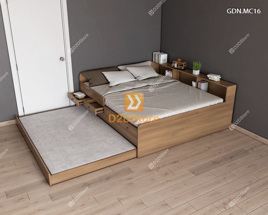  Giường kéo 2 tầng mẹ bồng con GDN.MC16 