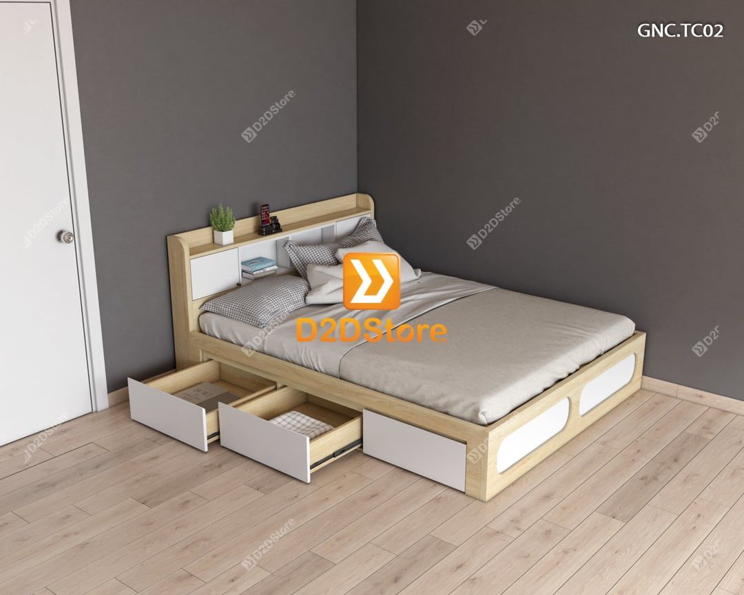  Giường ngủ hiện đại GNC.TC02 