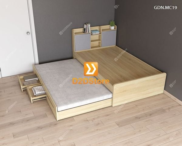 Giường kéo 2 tầng mẹ bồng con GDN.MC19