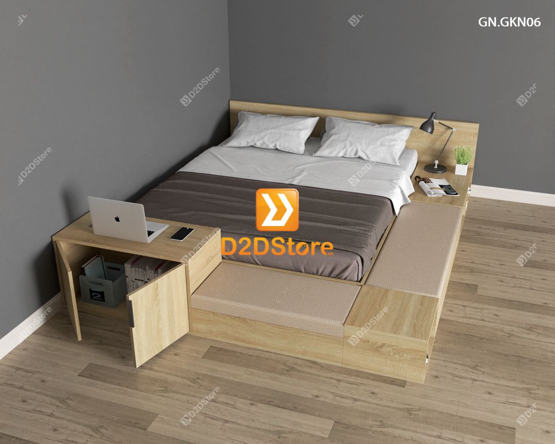  Giường ngủ thấp kiểu Nhật GN.GKN06 