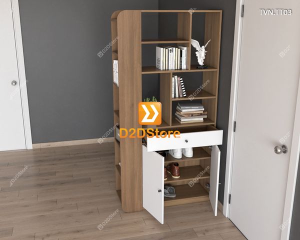 Kệ tủ vách ngăn trang trí TVN.TT03