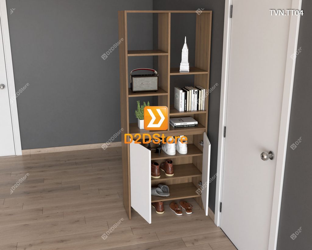 Kệ tủ vách ngăn trang trí TVN.TT04