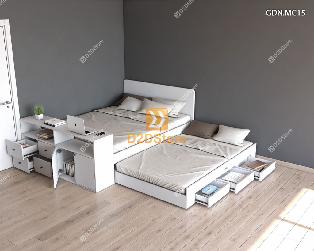 Giường kéo 2 tầng mẹ bồng con GDN.MC15