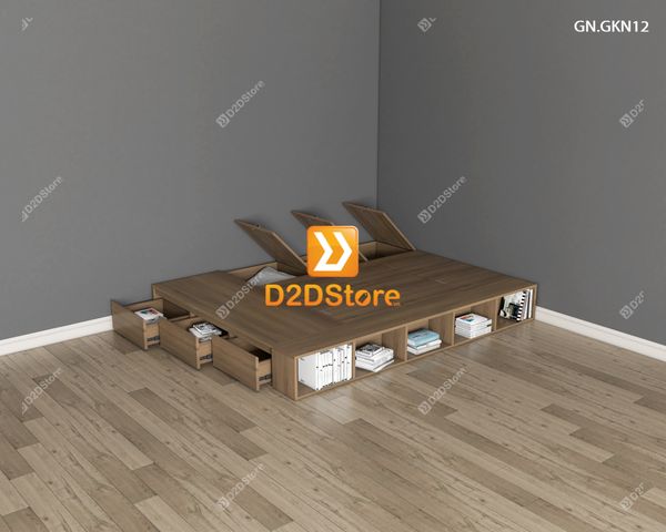 Giường ngủ thấp kiểu Nhật GN.GKN12