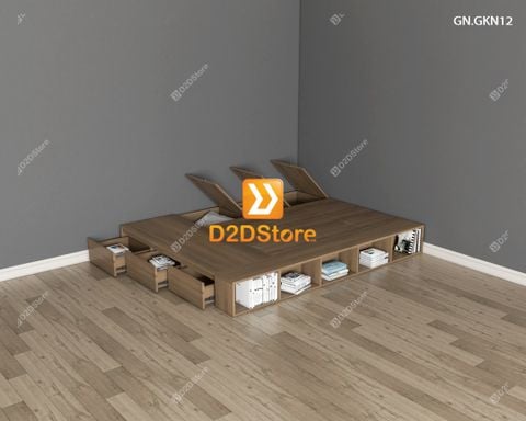 Giường ngủ thấp kiểu Nhật GN.GKN12