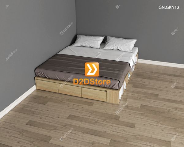 Giường ngủ thấp kiểu Nhật GN.GKN12