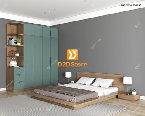 Bộ giường tủ phòng ngủ bố mẹ BGT.BM10-200.240