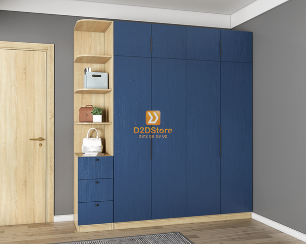 Tủ áo melamine cánh mở TA.MCM12