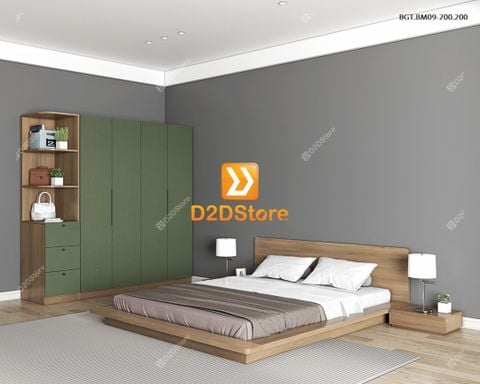 Bộ giường tủ phòng ngủ bố mẹ BGT.BM09-200.200