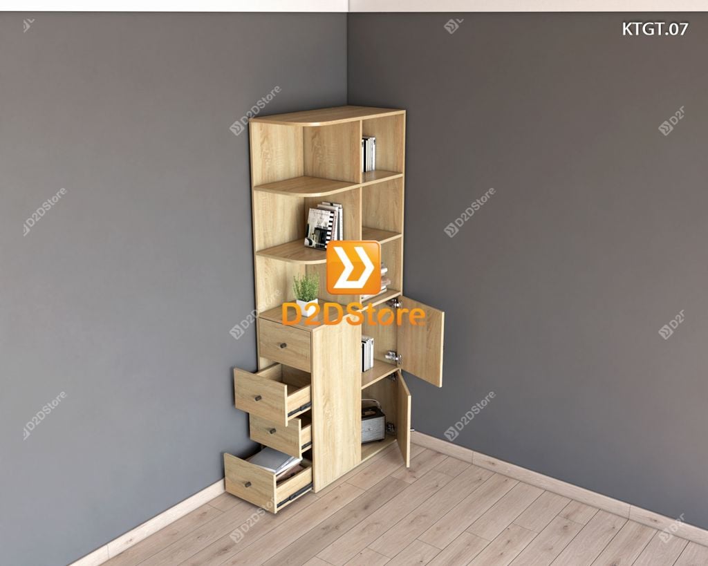 Kệ tủ góc tường KTGT.07