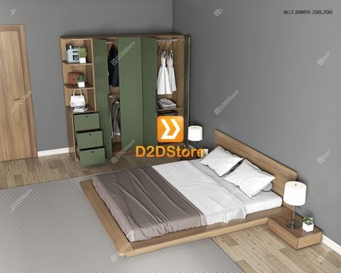Bộ giường tủ phòng ngủ bố mẹ BGT.BM09-200.200