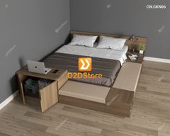 Giường ngủ thấp kiểu Nhật GN.GKN06