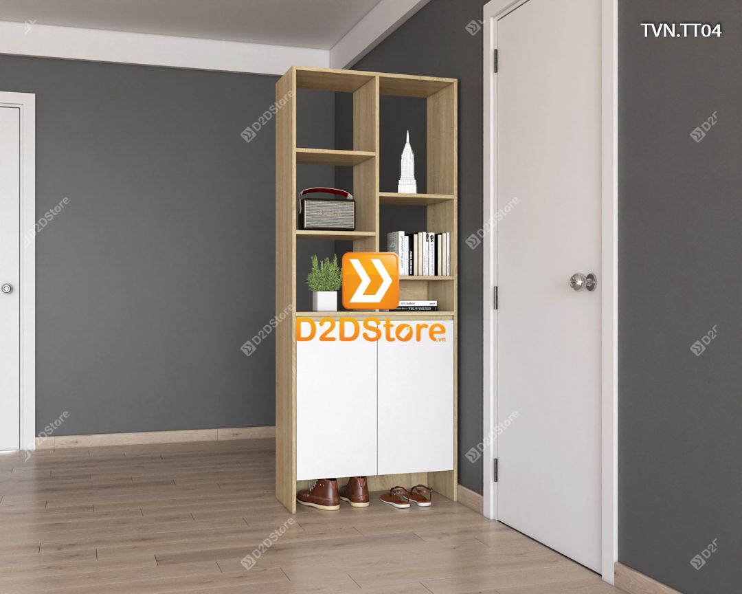  Kệ tủ vách ngăn trang trí TVN.TT04 
