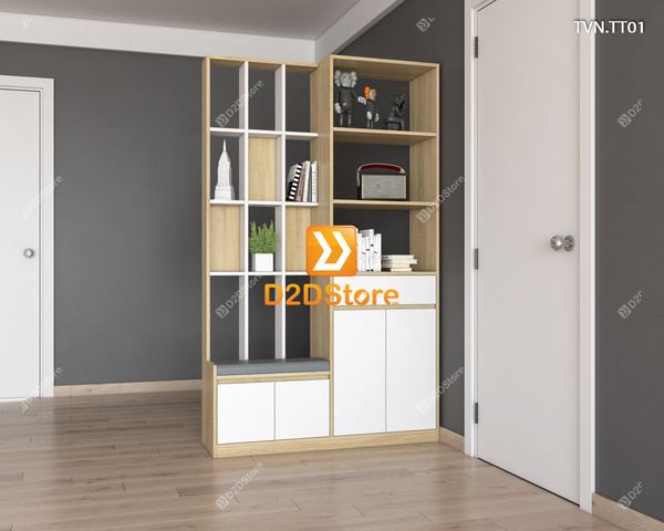 Kệ tủ vách ngăn trang trí TVN.TT01