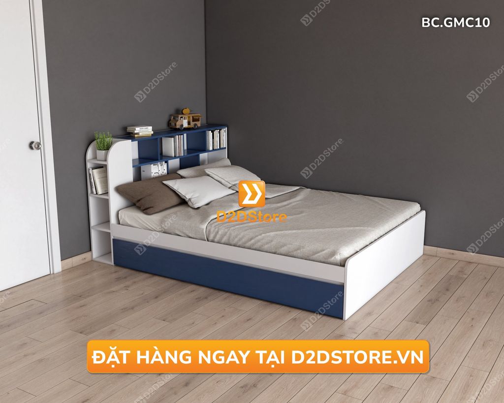 Giường kéo 2 tầng thông minh nhiều kích thước mã BC.GMC10