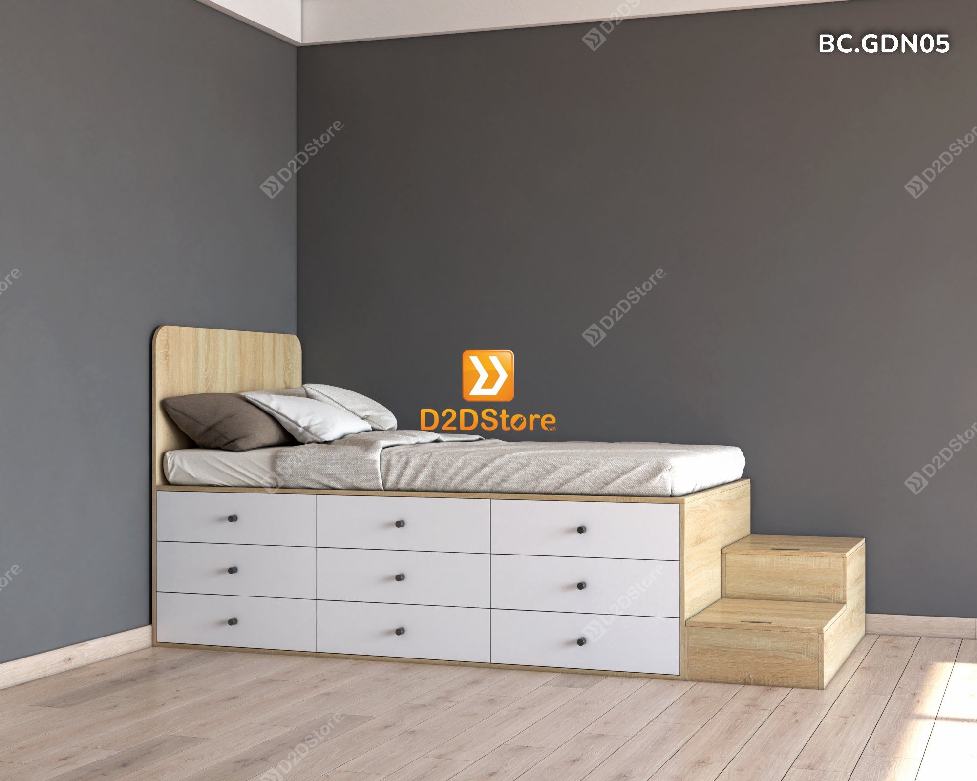  Giường đa năng thông minh nhiều kích thước mã BC.GDN05 