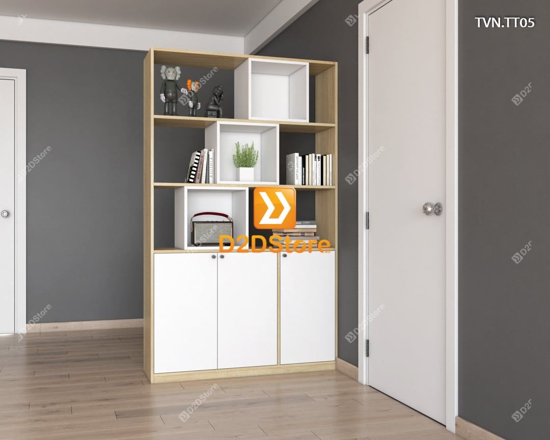  Kệ tủ vách ngăn trang trí TVN.TT05 