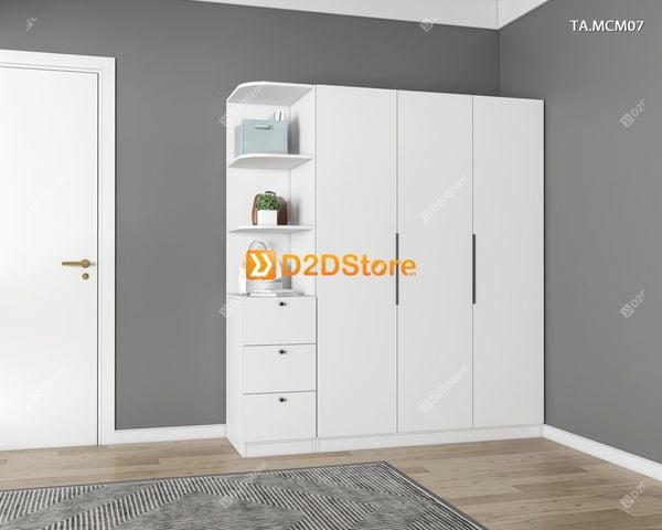 Tủ quần áo gỗ phủ melamine cánh mở TA.MCM07