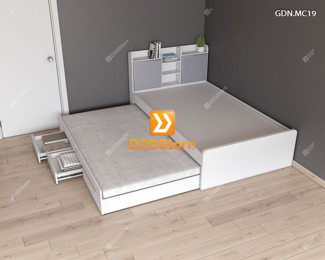  Giường kéo 2 tầng mẹ bồng con GDN.MC19 