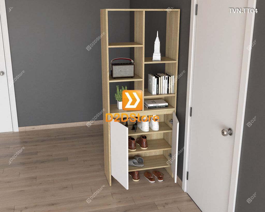 Kệ tủ vách ngăn trang trí TVN.TT04