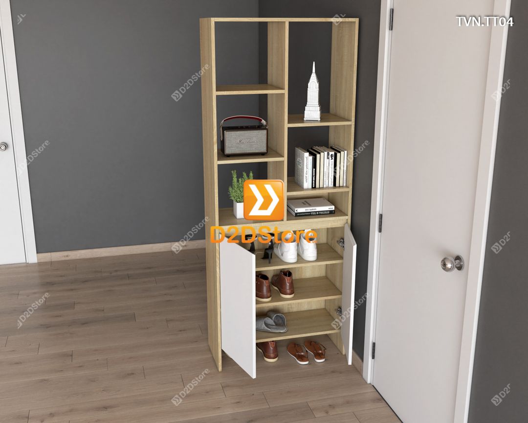  Kệ tủ vách ngăn trang trí TVN.TT04 