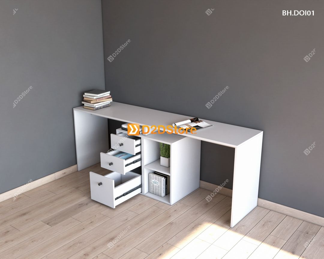  Bàn học đôi cho bé BH.DOI01 